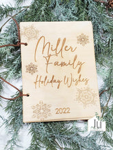 Load image into Gallery viewer, Christmas - Wood Engraved Card Keeper