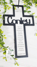 Load image into Gallery viewer, Personalized Baptism Cross Gift