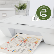 Load image into Gallery viewer, Ready to print set of 6 cards with encouraging scripture verses | JU Designs