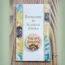 Load image into Gallery viewer, Kansas Themed Pocket Hug Token | Thinking of You Gift