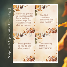 Load image into Gallery viewer, Christian Ministry Appreciation - Printable Cards