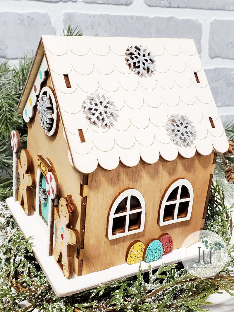 Gingerbread House - Wood DIY Kit