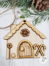 Load image into Gallery viewer, DIY Ornament Kit - Wood Gingerbread House