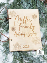 Load image into Gallery viewer, Wood Engraved Card Keeper