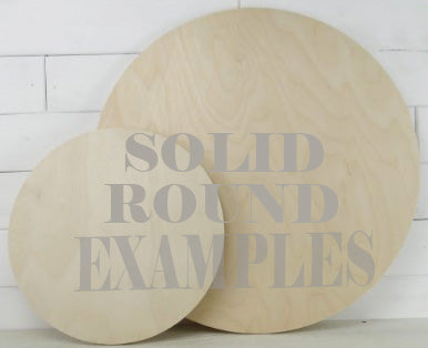 Last Name 14" Wood Round Personalized Sign