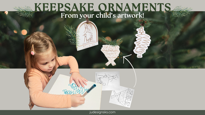 Create a Keepsake Ornament from Your Child's Art