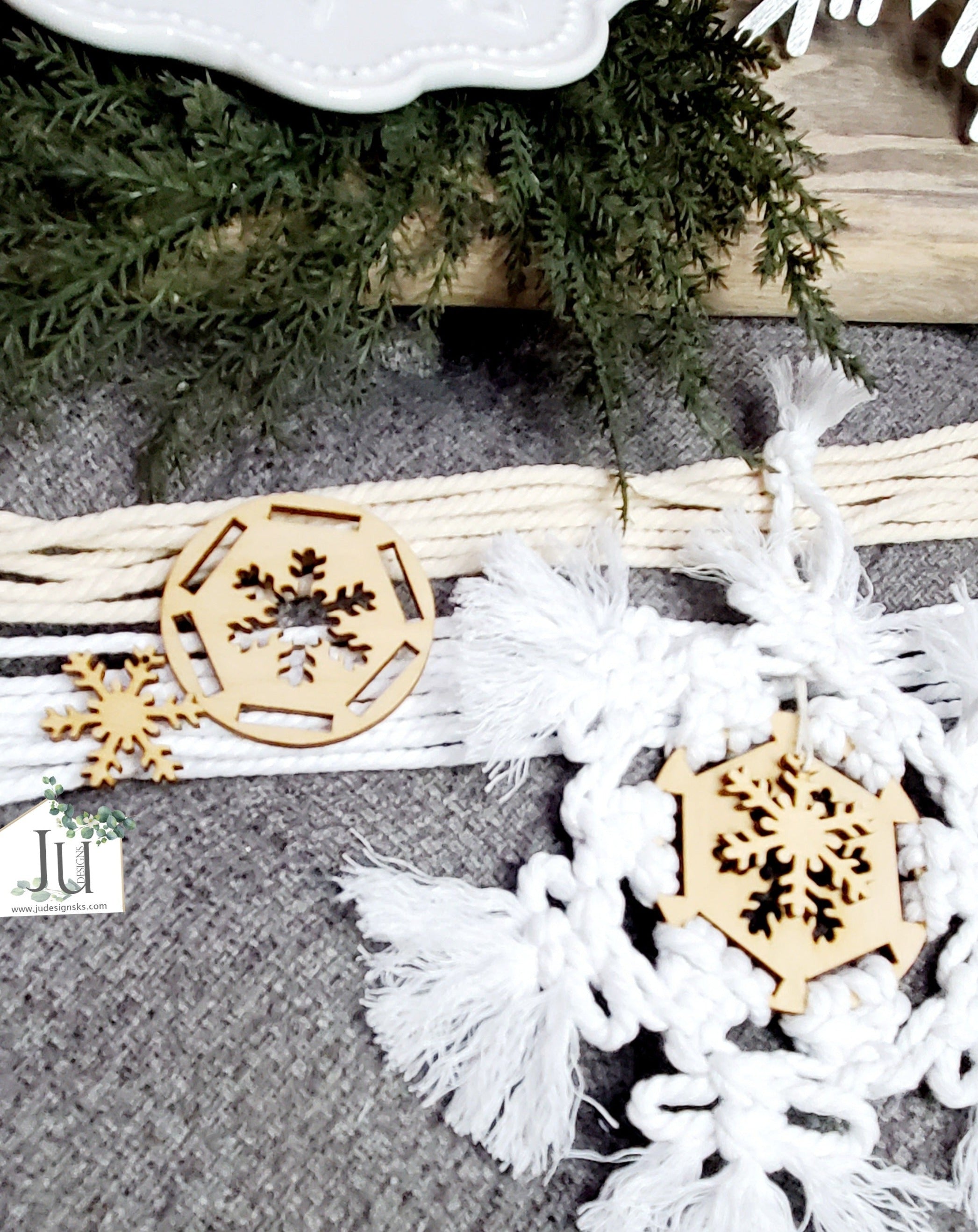 DIY Macrame Snowflake Ornaments (set of 5) – The Painted Toolbox
