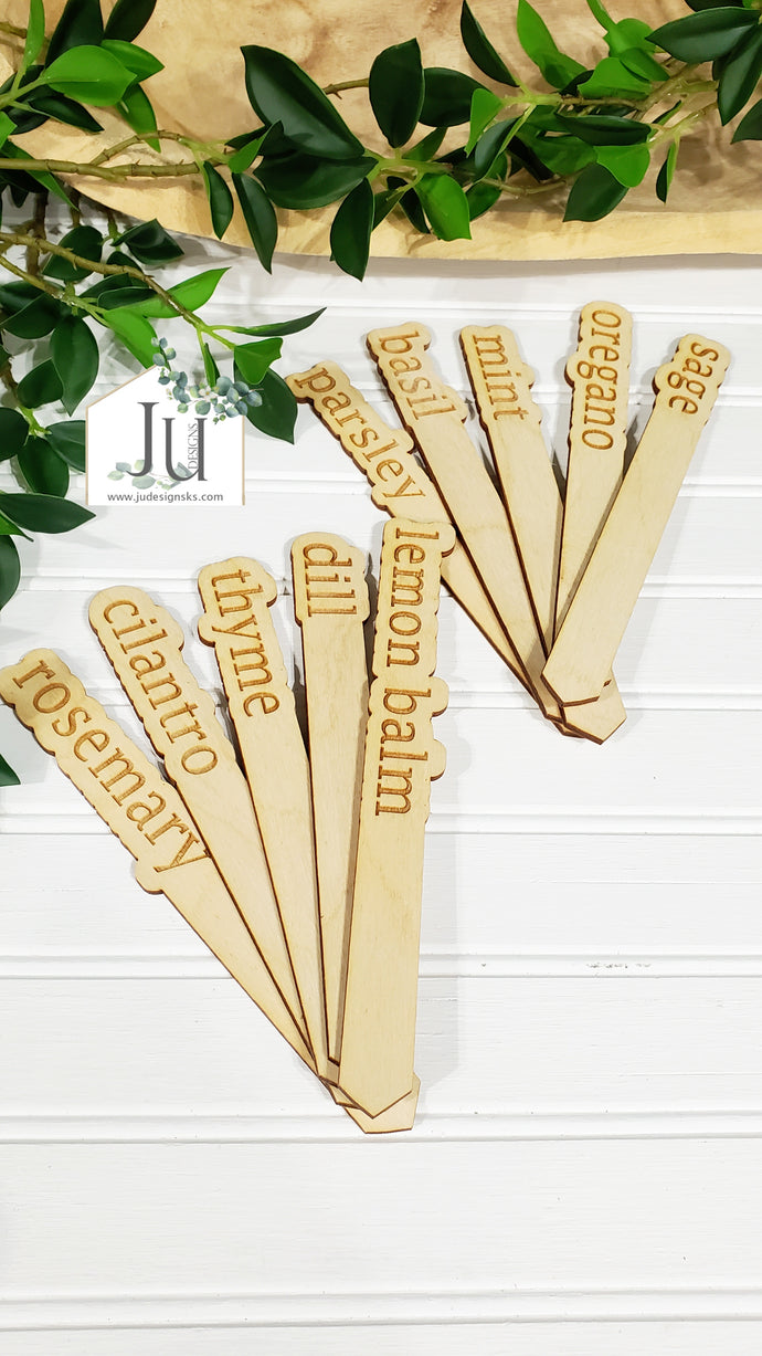Herb Plant Markers and Stakes