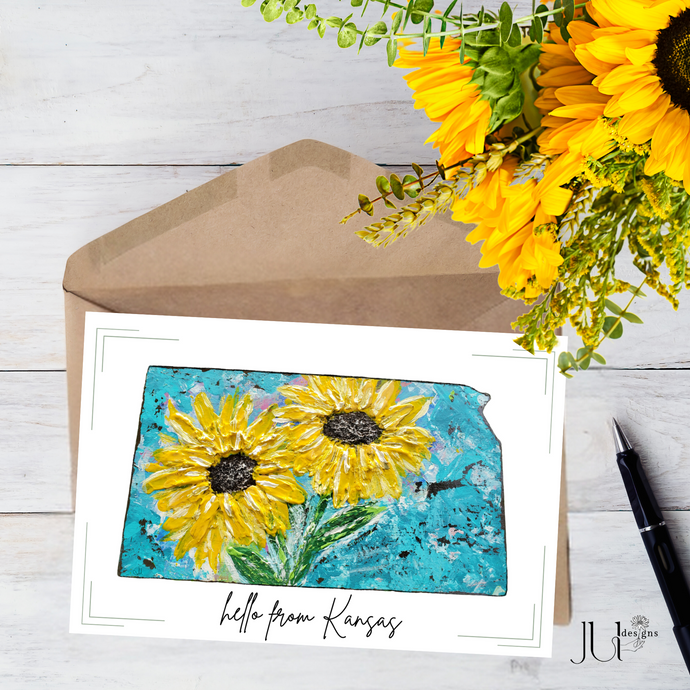 Prairie Sunflower Dreams - Greeting Card