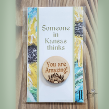 Load image into Gallery viewer, Kansas Themed Pocket Hug Token | Thinking of You Gift
