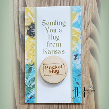 Load image into Gallery viewer, Kansas Themed Pocket Hug Token | Thinking of You Gift
