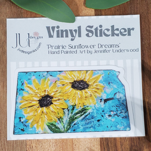 Prairie Sunflower Dreams - Vinyl Sticker