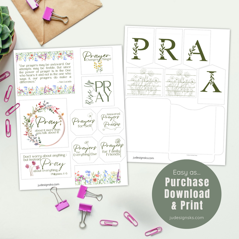 Prayer Board Printable Kit
