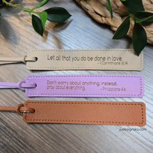 Load image into Gallery viewer, Bookmarks - Engraved Stitched Leather
