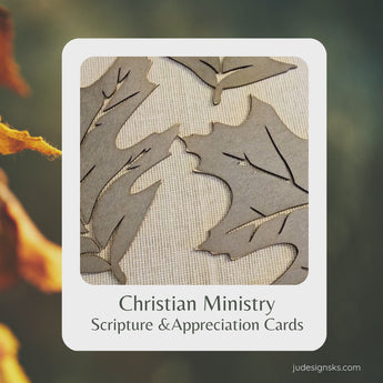 Christian Ministry Appreciation Card set - JU Designs 