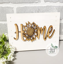 Load image into Gallery viewer, Home with Sunflower Pallet Sign
