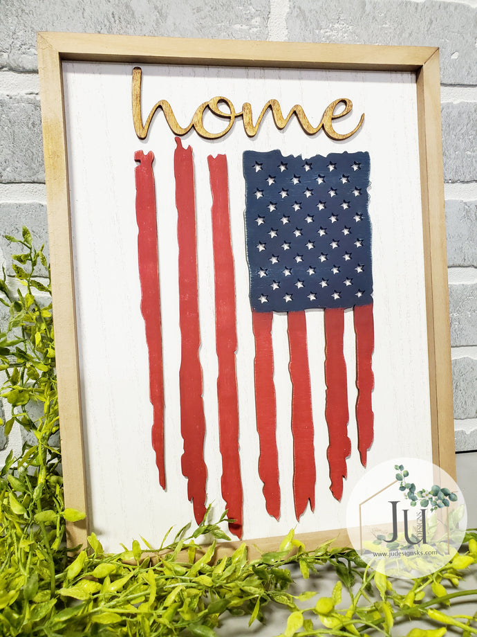 USA Flag Signs - Home & Law Enforcement