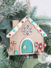 Load image into Gallery viewer, DIY Ornament Kit - Wood Gingerbread House
