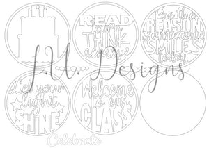 Digital Cut Files - Classroom Interchangeable Inserts