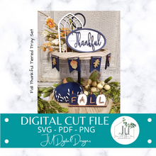 Load image into Gallery viewer, Digital Cut Files - Fall Thankful Tiered Tray Set

