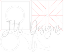 Load image into Gallery viewer, Digital Laser Cut File - Interchangeable Square Sign Base
