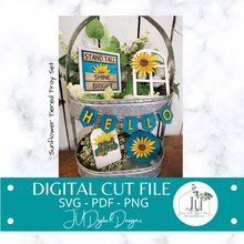 Load image into Gallery viewer, Digital Cut Files - Sunflower Tiered Tray Set
