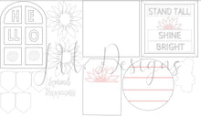 Load image into Gallery viewer, Digital Cut Files - Sunflower Tiered Tray Set

